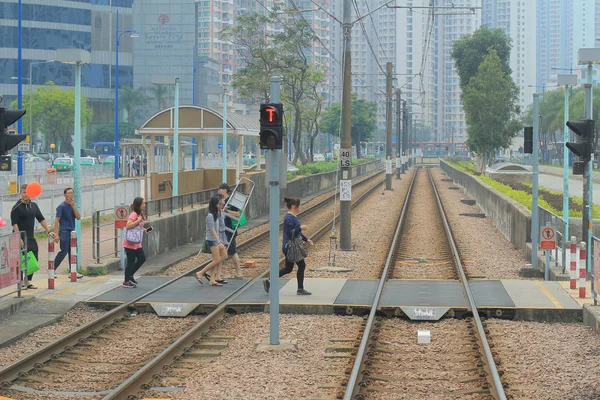 Lightrail in Hong Kong 27 april 2014 — Stockfoto