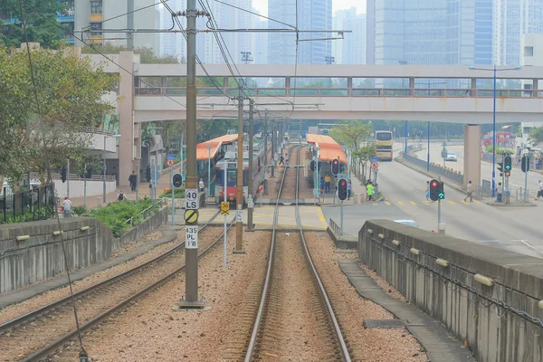 Ferrovia leggera Hong Kong — Foto Stock