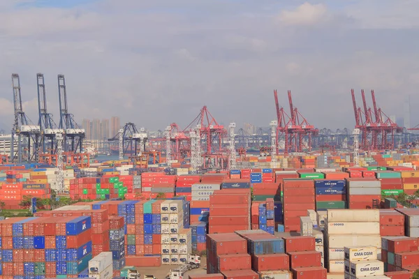 3 Maio 2014 Kwai Tsing Container Terminal — Fotografia de Stock