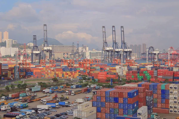 3 Maio 2014 Kwai Tsing Container Terminal — Fotografia de Stock