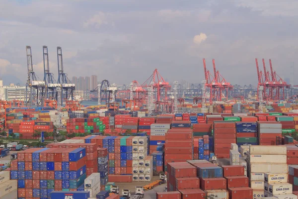 3 may 2014  Kwai Tsing Container Terminal — Stock Photo, Image