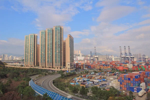 3 Maio 2014 Kwai Tsing Container Terminal — Fotografia de Stock