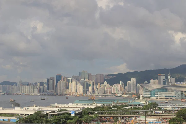 24. květen 2014 Victoria Harbor v Hongkongu — Stock fotografie