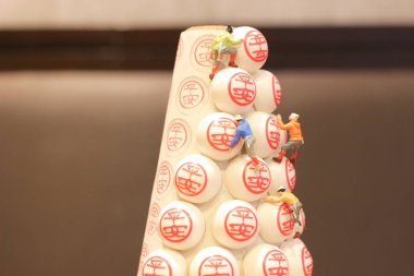   Yıllık Bun Festival.Cheung Chau, Hong Kong