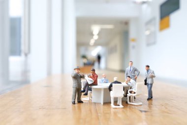 Toplantı şekil iş insanları eğlenceli