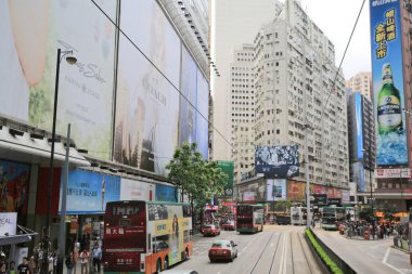 caddenin tramvay görünümü, hong kong