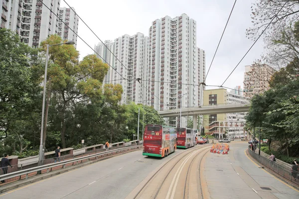 Hong kong strassenbahn, shau kei wan — Stockfoto