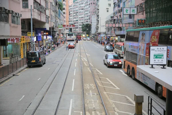 Hong Kong Tramway, Shau Kei Wan — Stockfoto