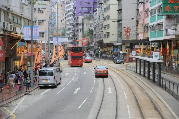 Hong Kong Tramway, Shau Kei Wan — Stockfoto