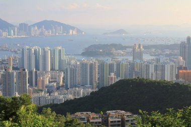 31 Mayıs 2014 Beacon Hill'de batı Kowloon