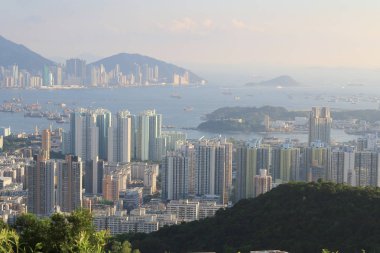 31 Mayıs 2014 Beacon Hill'de batı Kowloon