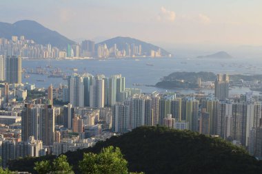 31 Mayıs 2014 Beacon Hill'de batı Kowloon