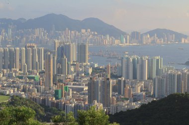 31 Mayıs 2014 Beacon Hill'de batı Kowloon