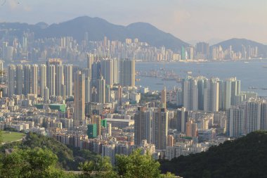 31 Mayıs 2014 Beacon Hill'de batı Kowloon