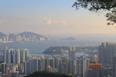 31 Mayıs 2014 Beacon Hill'de batı Kowloon