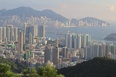 31 Mayıs 2014 Beacon Hill'de batı Kowloon