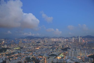 Kowloon'un havadan görünümü 31 Mayıs 2014