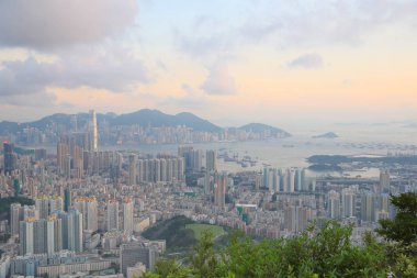 31 Mayıs 2014 Hong Kong'un havadan görünümü 