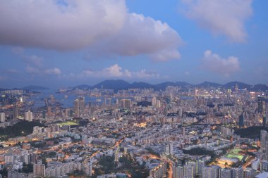 Kowloon'un havadan görünümü 31 Mayıs 2014