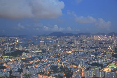 Kowloon'un havadan görünümü 31 Mayıs 2014