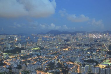 Kowloon'un havadan görünümü 31 Mayıs 2014
