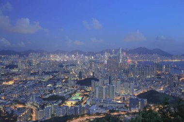 Kowloon'un havadan görünümü 31 Mayıs 2014