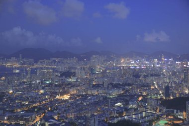 Kowloon'un havadan görünümü 31 Mayıs 2014