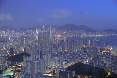 Kowloon'un havadan görünümü 31 Mayıs 2014