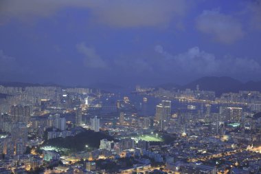Kowloon'un havadan görünümü 31 Mayıs 2014