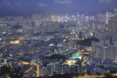 Kowloon'un havadan görünümü 31 Mayıs 2014