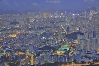 Kowloon'un havadan görünümü 31 Mayıs 2014