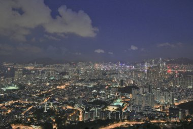 Kowloon'un havadan görünümü 31 Mayıs 2014