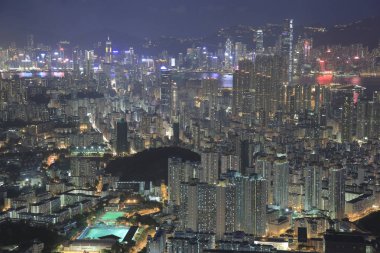Kowloon'un havadan görünümü 31 Mayıs 2014