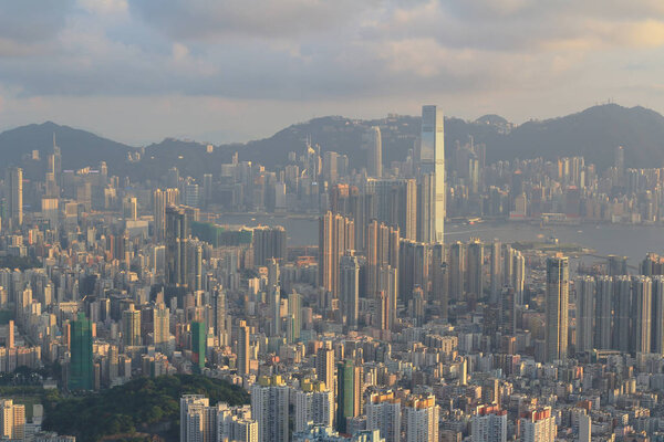 Hong Kong city of kowloon view 2014