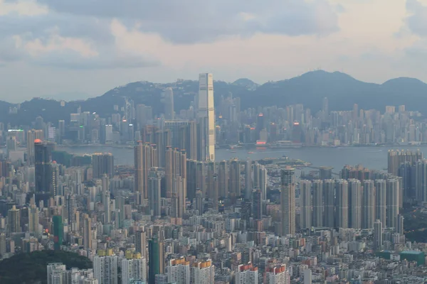 Hongkongské město Kowloon v 2014 — Stock fotografie
