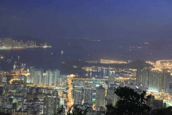 Kowloon'un havadan görünümü 31 Mayıs 2014 — Stok fotoğraf