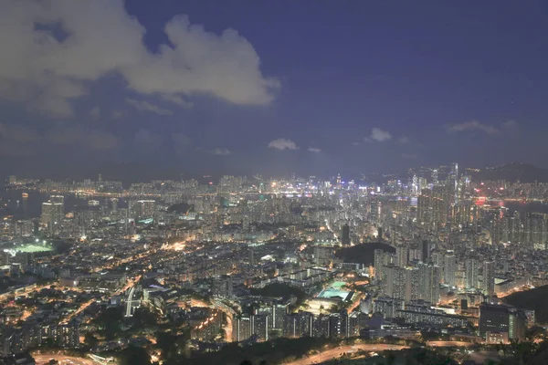 Letecký pohled na Kowloon 31. květen 2014 — Stock fotografie