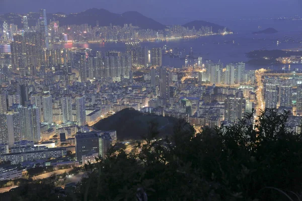 Kowloon'un havadan görünümü 31 Mayıs 2014 — Stok fotoğraf