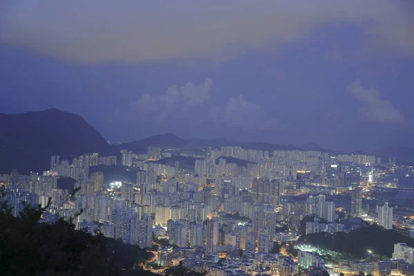 Letecký pohled na Kowloon 31. květen 2014 — Stock fotografie