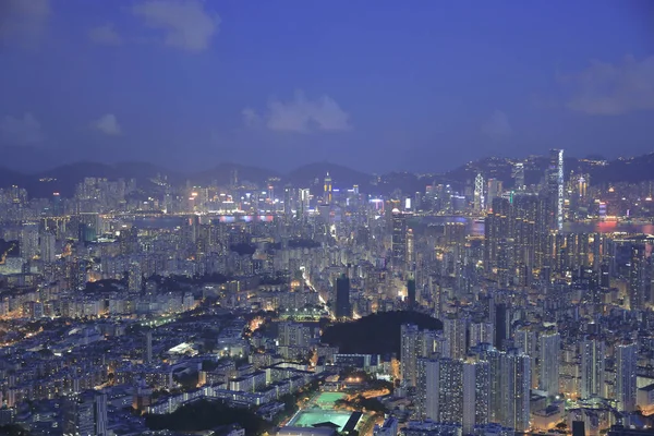 Kowloon'un havadan görünümü 31 Mayıs 2014 — Stok fotoğraf