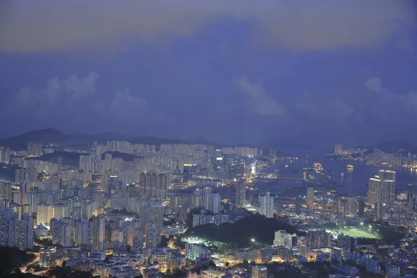 Vista aérea do kowloon 31 Maio 2014 — Fotografia de Stock