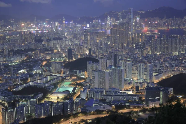 Kowloon'un havadan görünümü 31 Mayıs 2014 — Stok fotoğraf