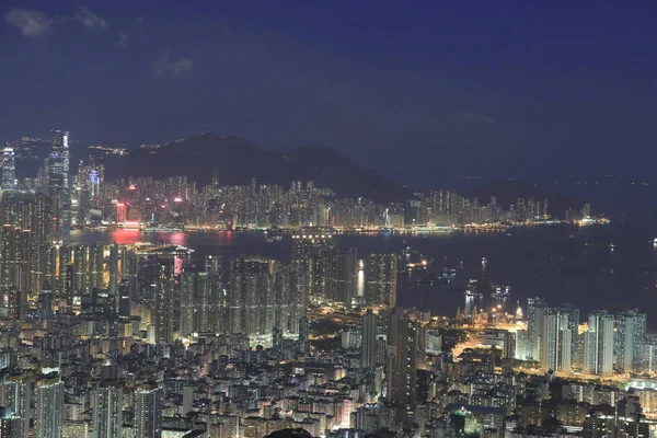 Kowloon'un havadan görünümü 31 Mayıs 2014 — Stok fotoğraf