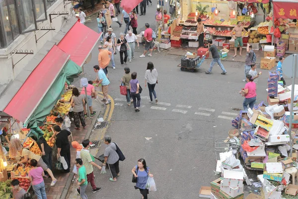 15 Juni 2014 pasar tradisional di Hong Kong — Stok Foto