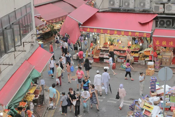 15 czerwiec 2014 mokry rynek w Hong Kongu — Zdjęcie stockowe