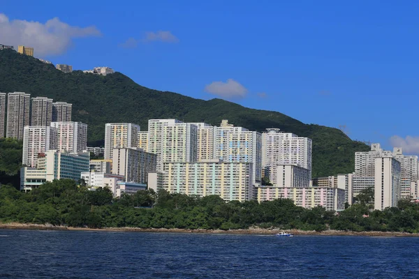 23 Aug 2014 from East Lamma Channel — Stock Photo, Image