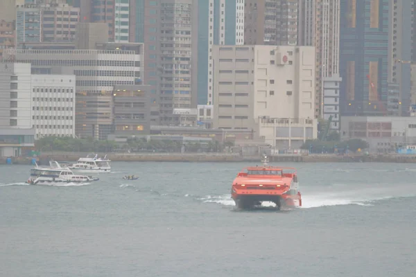 Barcos de ferry de Macao a Hong Kong 4 mayo 2014 — Foto de Stock