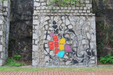 Açık havada grafiti duvar