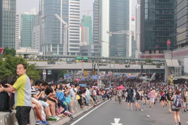 Merkez işgal Hong Kong şehir Road