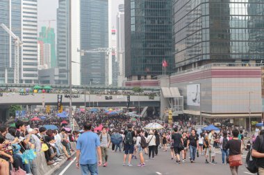 Merkez işgal Hong Kong şehir Road